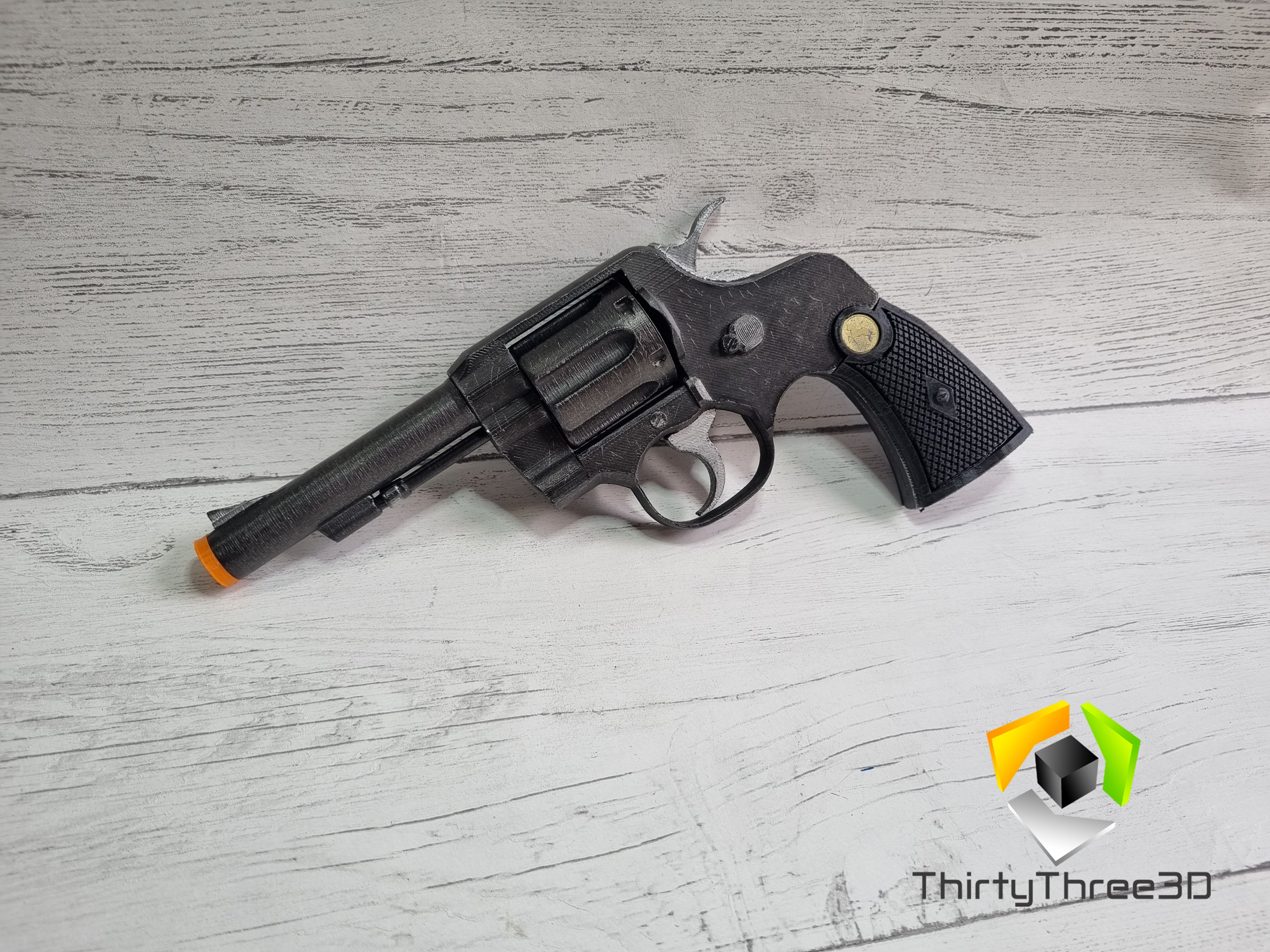 Indiana Jones M1917 Revolver Cosplay Prop Kit – Screen-Accurate 3D Print