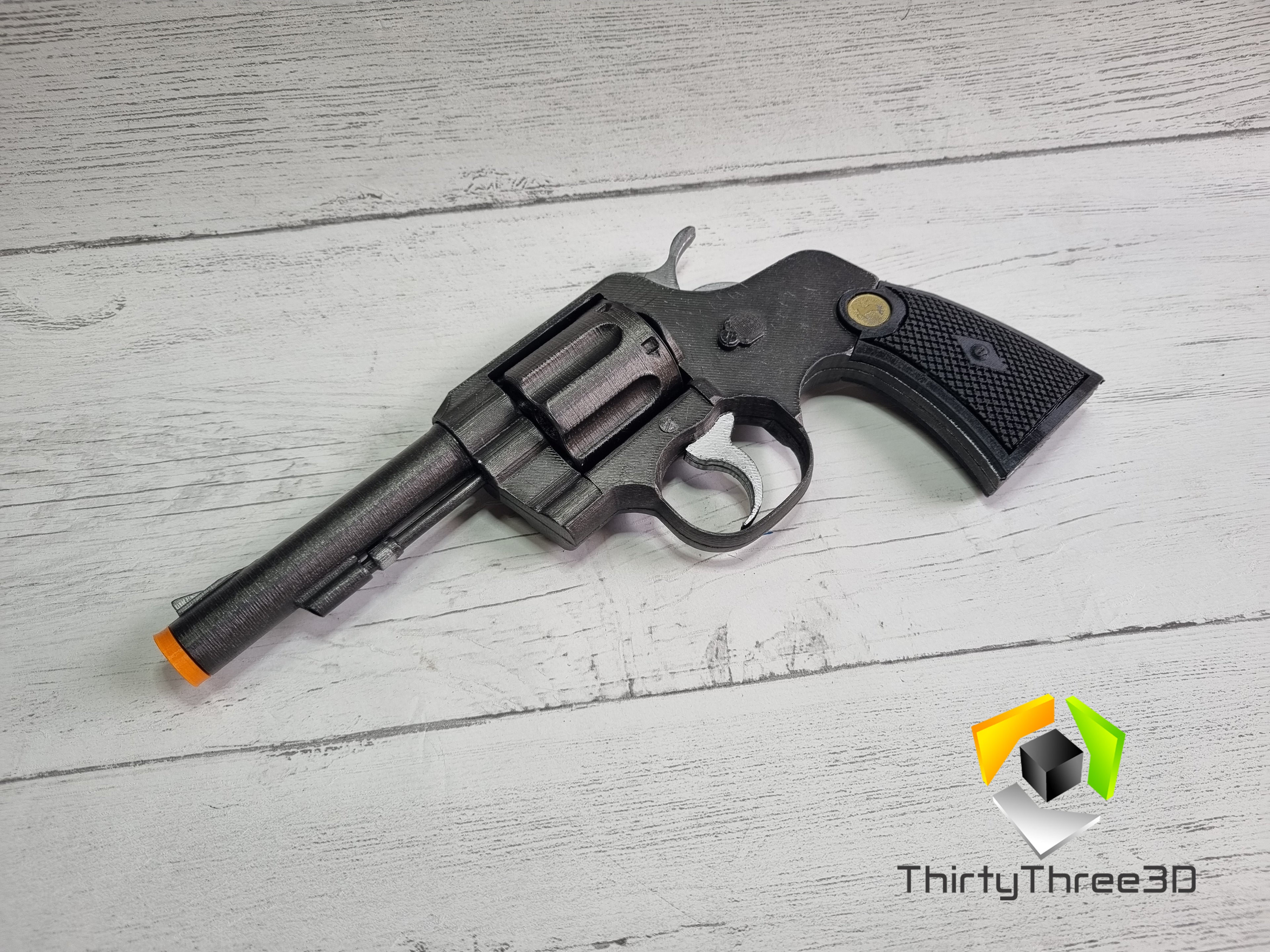 Indiana Jones M1917 Revolver Cosplay Prop Kit – Screen-Accurate 3D Print
