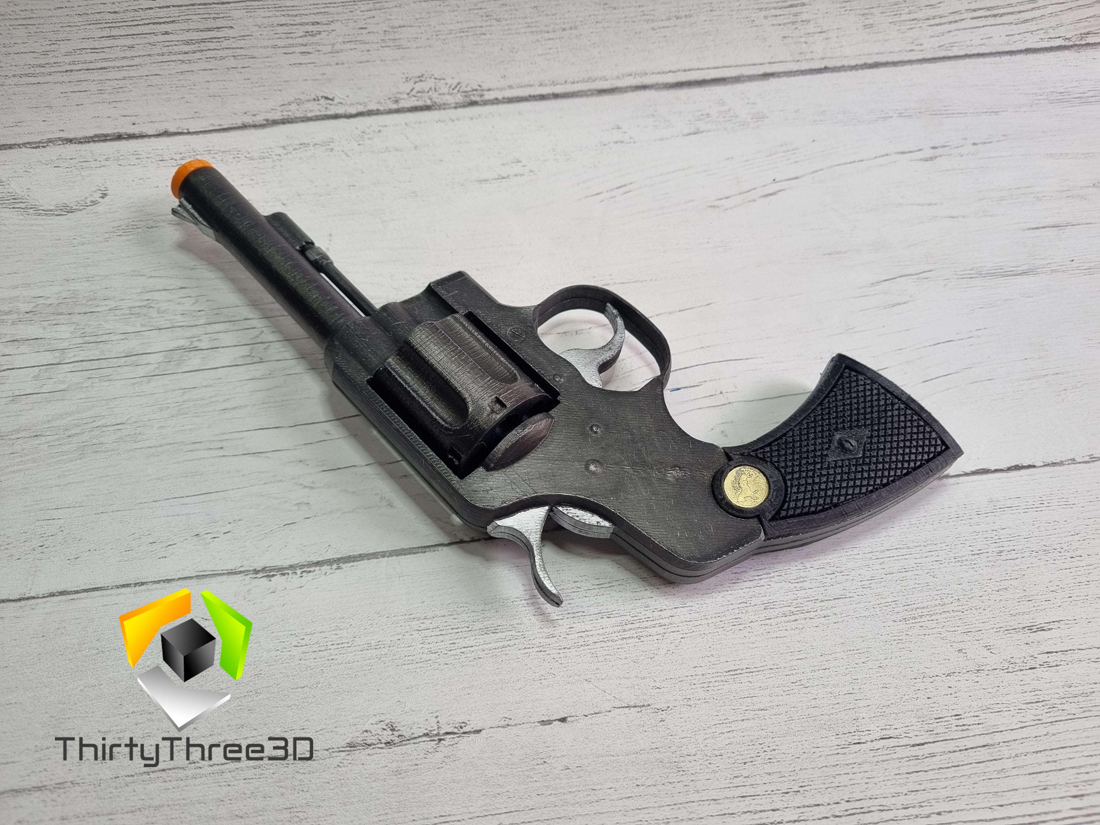 Indiana Jones M1917 Revolver Cosplay Prop Kit – Screen-Accurate 3D Print