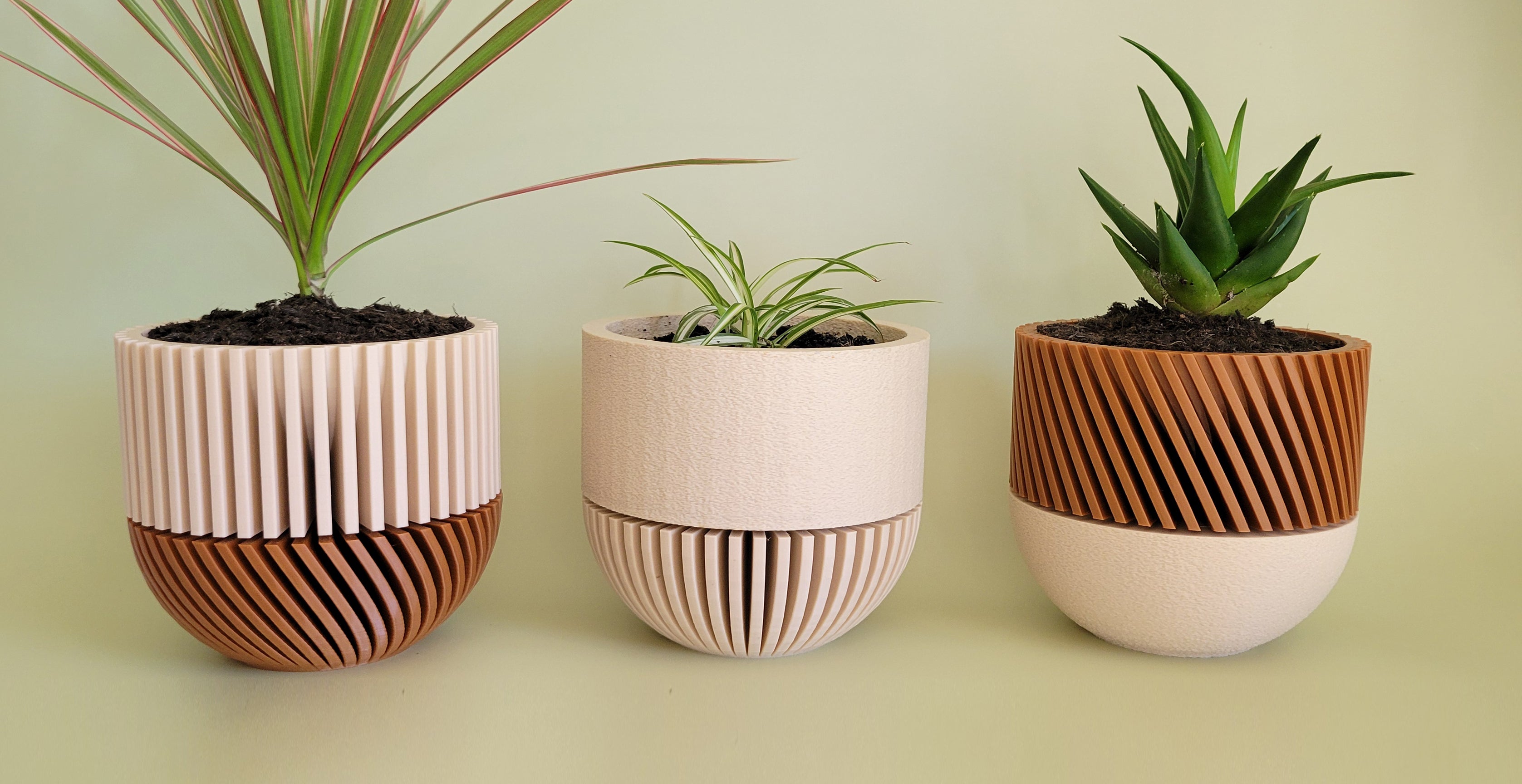 customizable plant pot 3D Printed Modular Planters: Mix & Match Customizable Plant Pot – TT3D