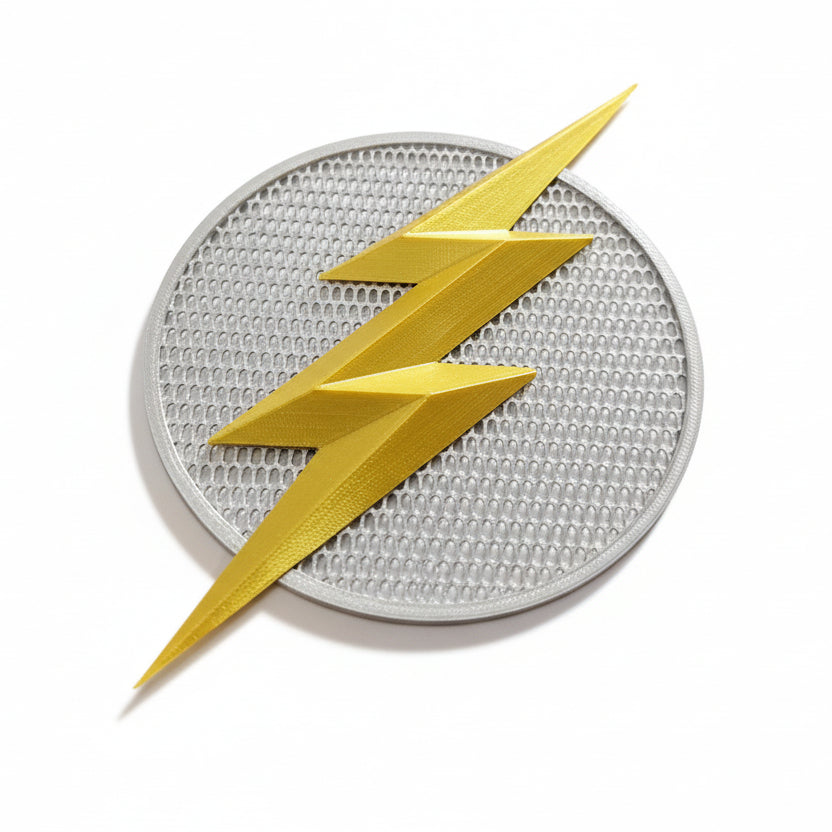3D Printed Flash Emblem: Cosplay Costume Badge