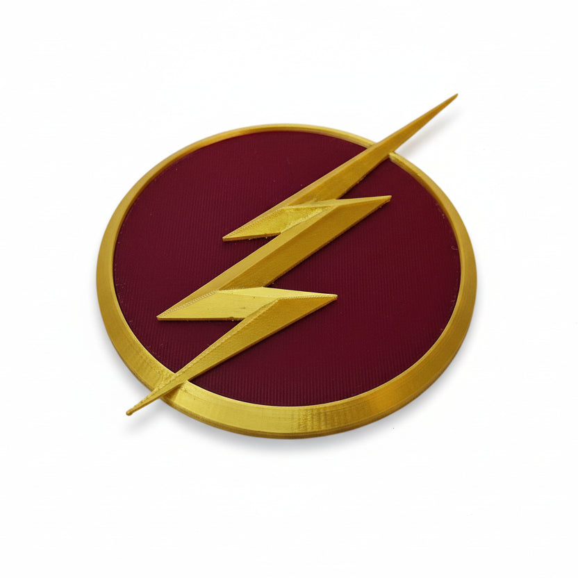 3D Printed Flash Emblem: Cosplay Costume Badge