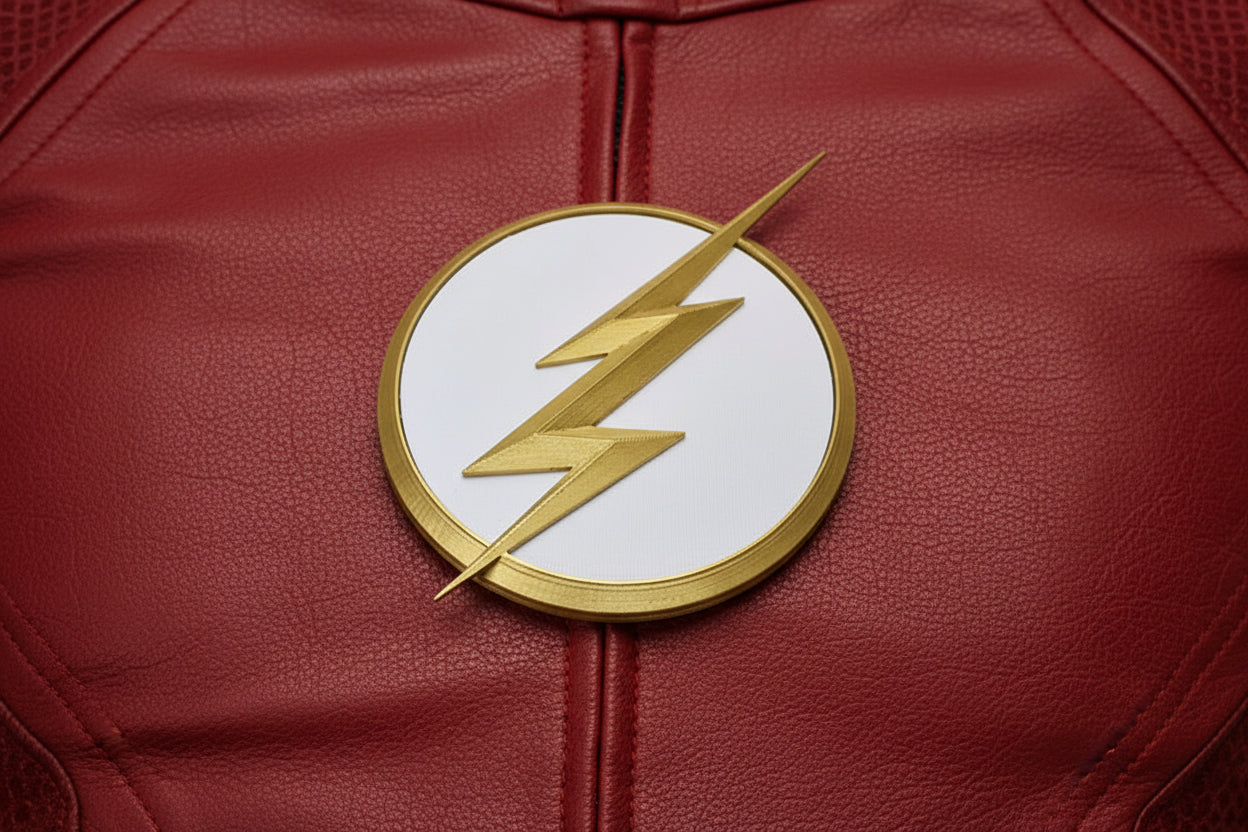 3D Printed Flash Emblem: Cosplay Costume Badge