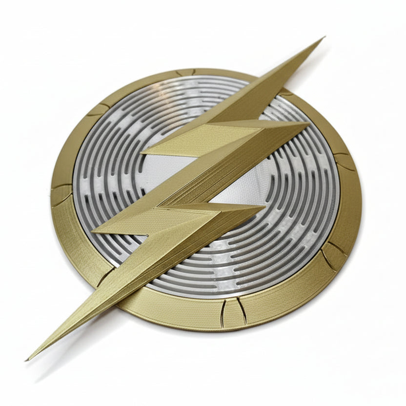 3D Printed Flash Emblem: Cosplay Costume Badge