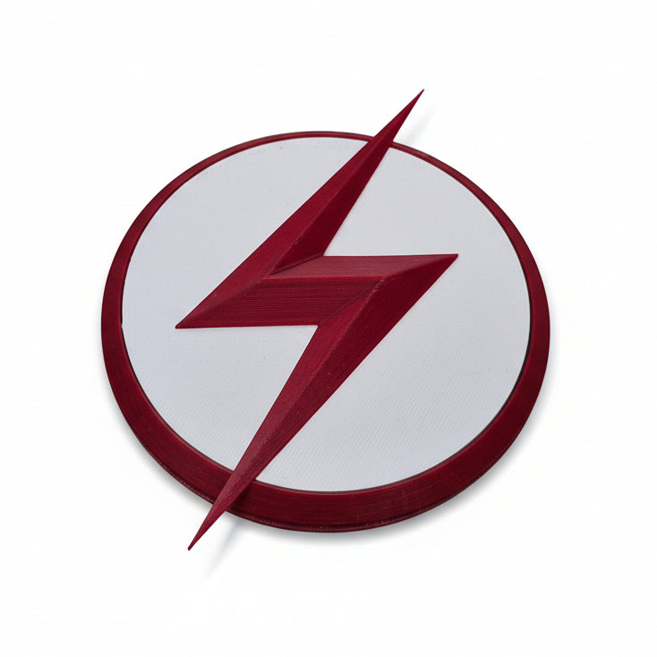 3D Printed Flash Emblem: Cosplay Costume Badge