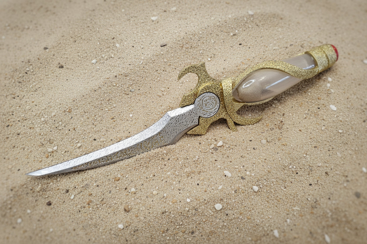 Dagger of time in sand