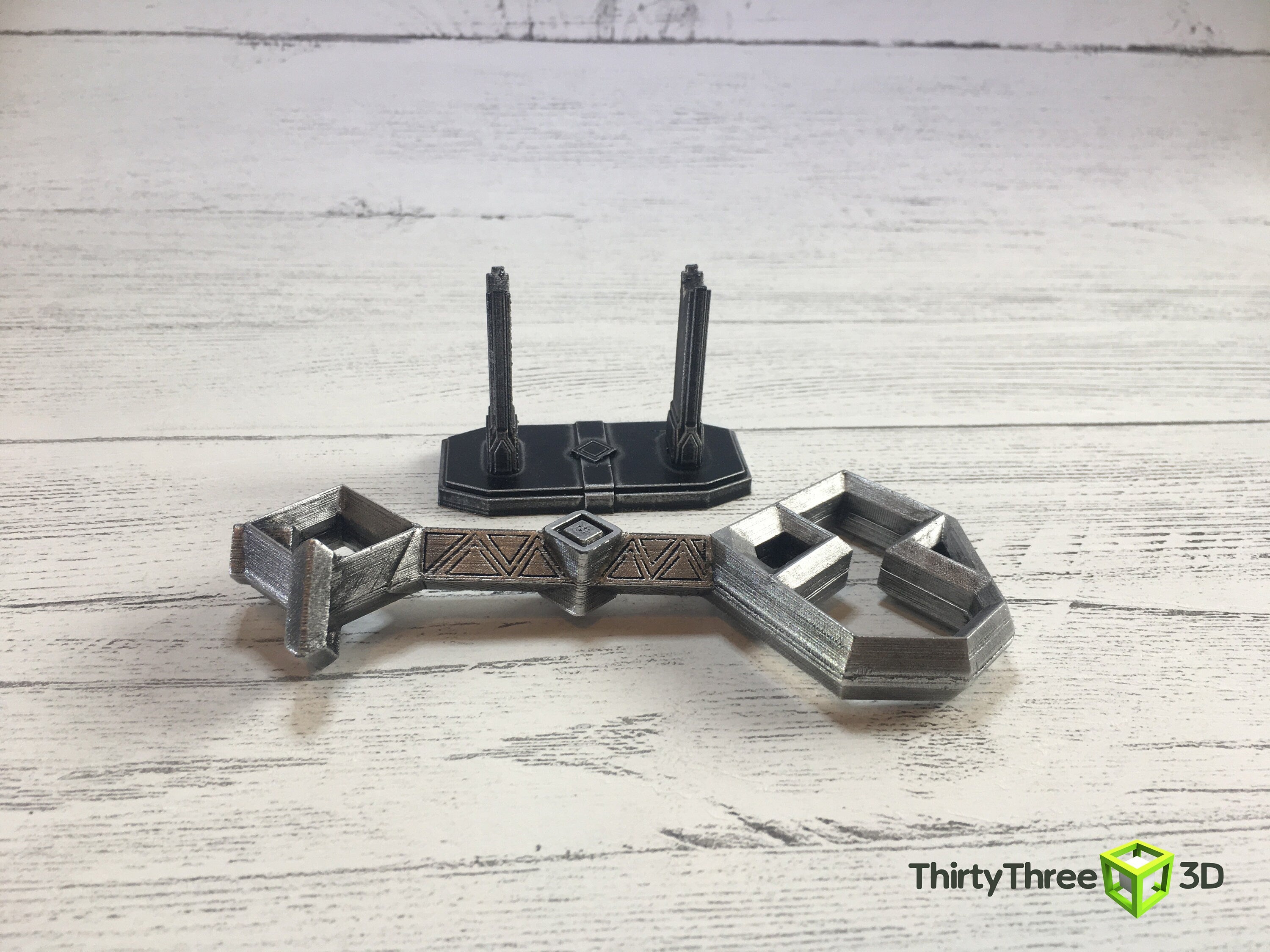 Thorin's Key to Erebor - 3D Printed Replica with Display Stand