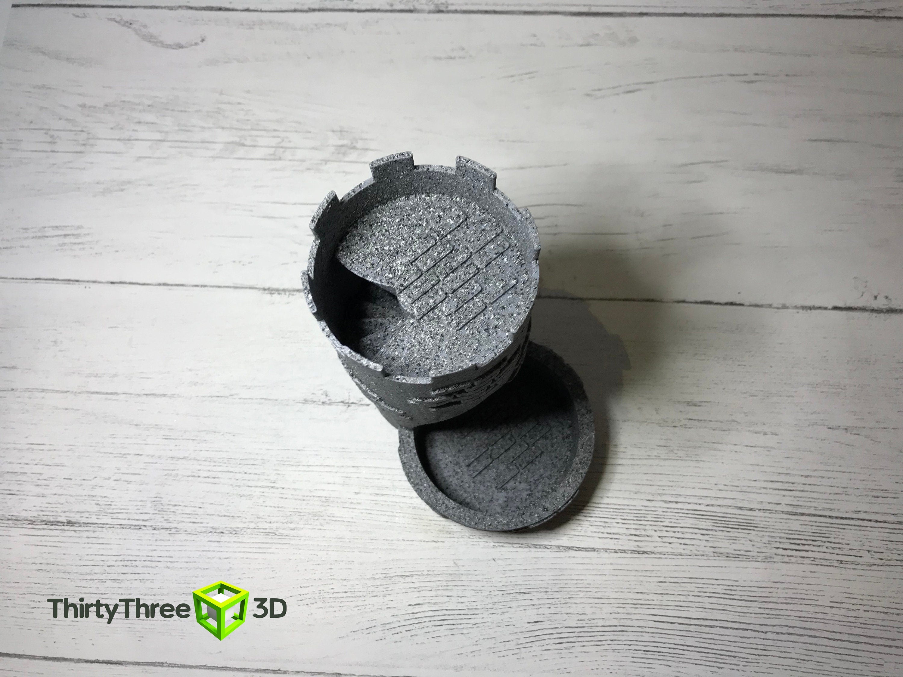 Castle Dice Tower - 3D Printed Dice Roller for D&D and Tabletop Games