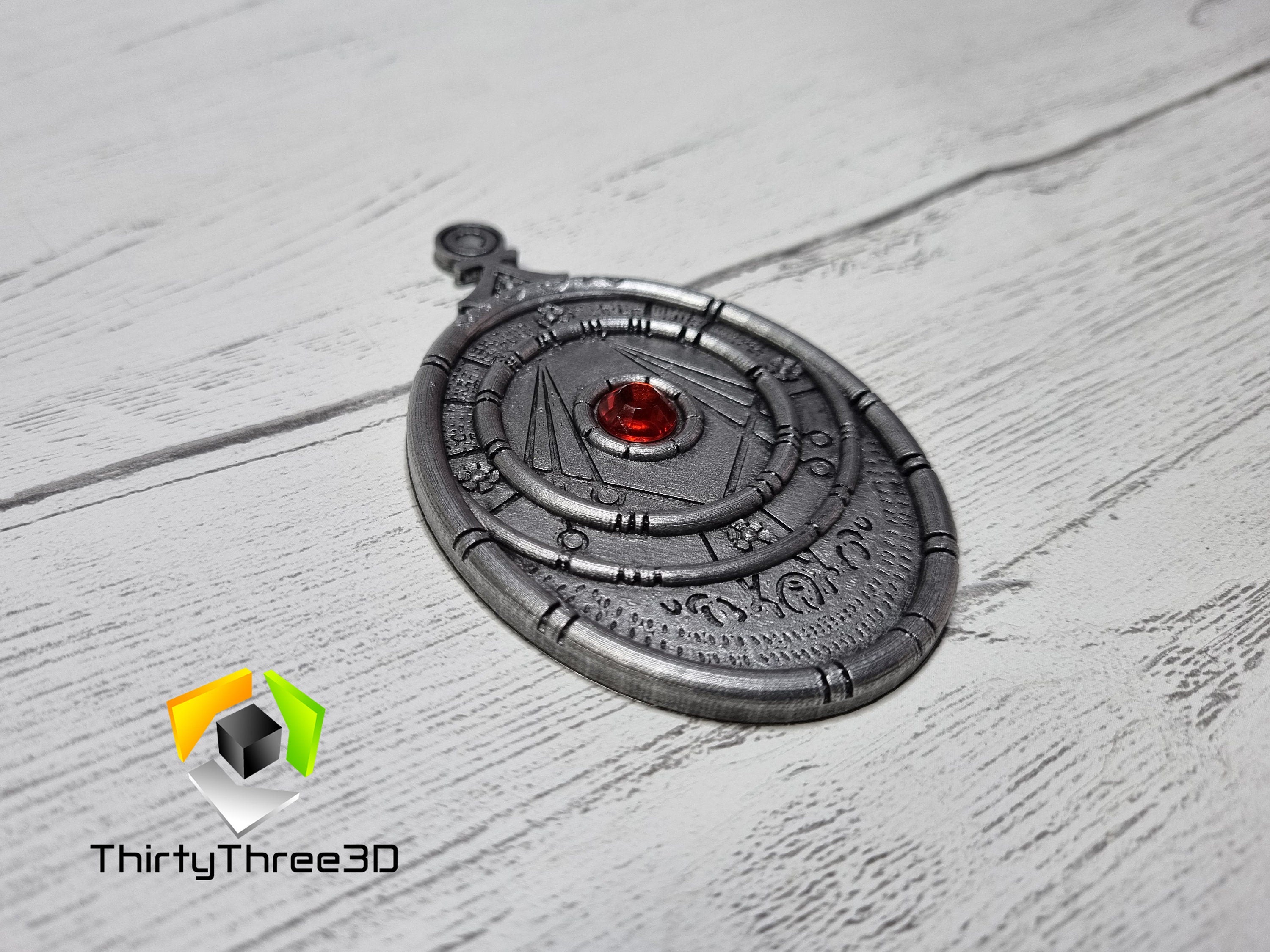 Zorro Medallion Pendant - 3D Printed Cosplay Prop