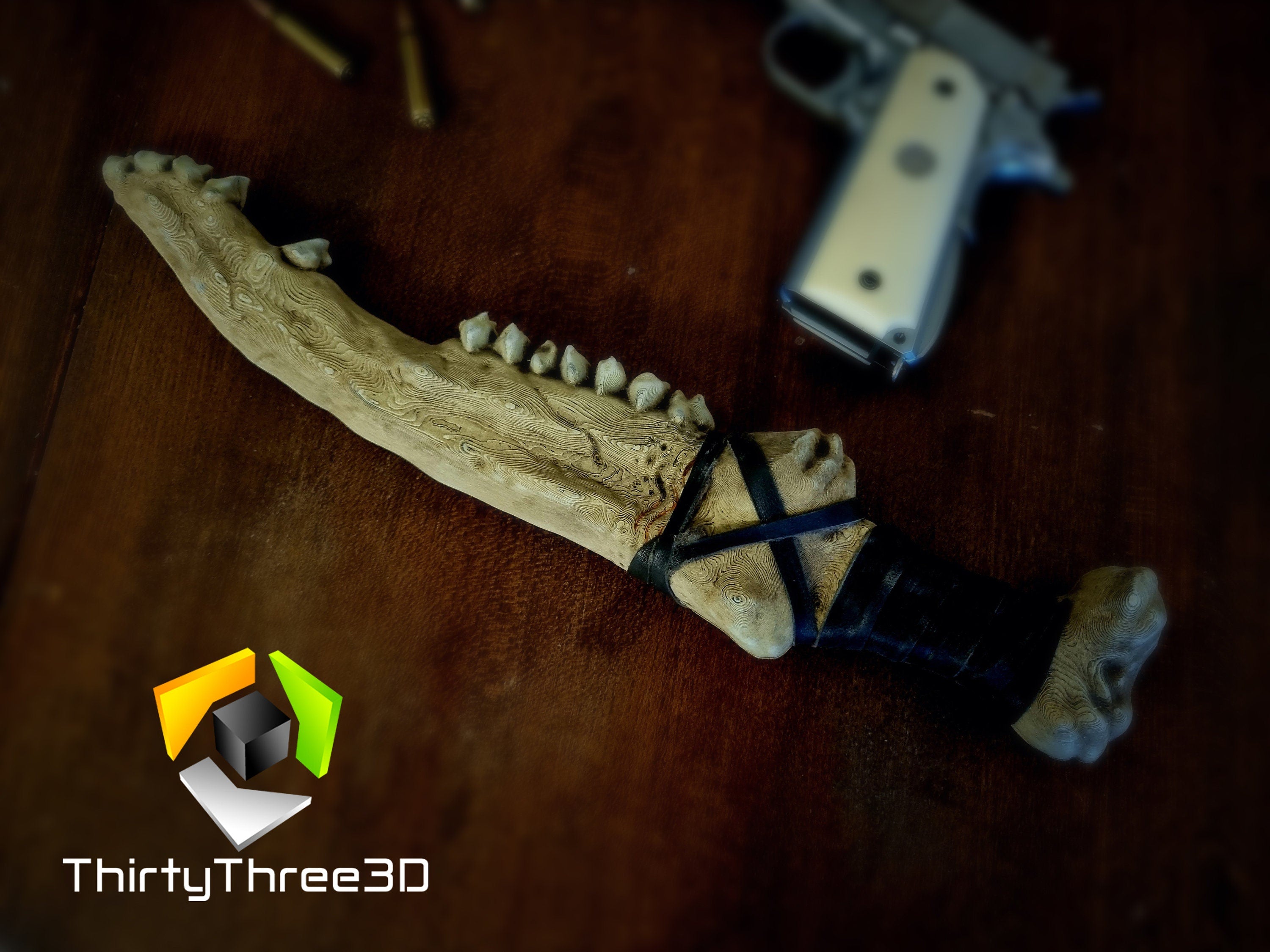 Supernatural First Blade Replica - 3D Printed with Leather Wrap