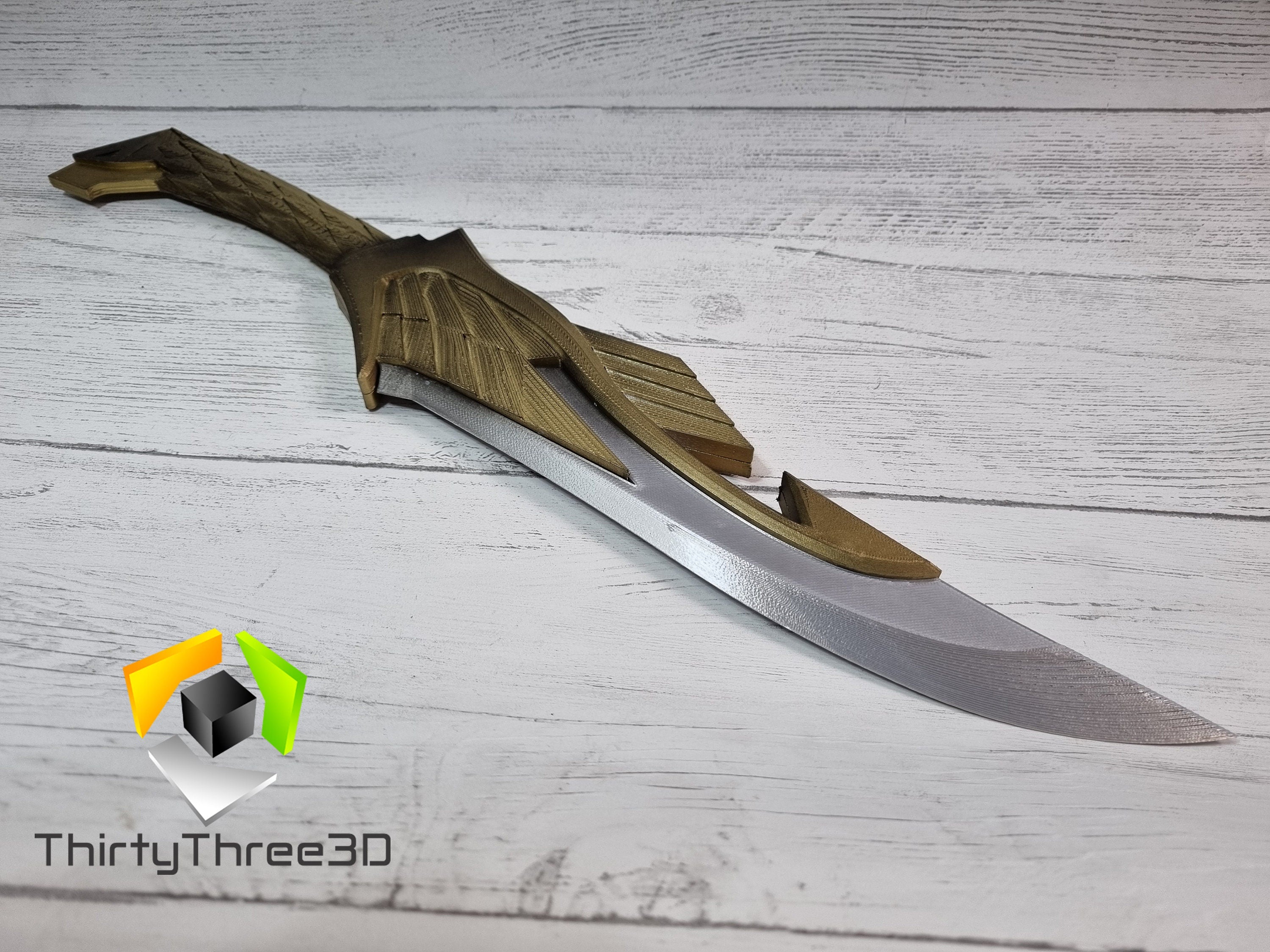 Skyrim Elven Dagger - 3D Printed Replica Prop