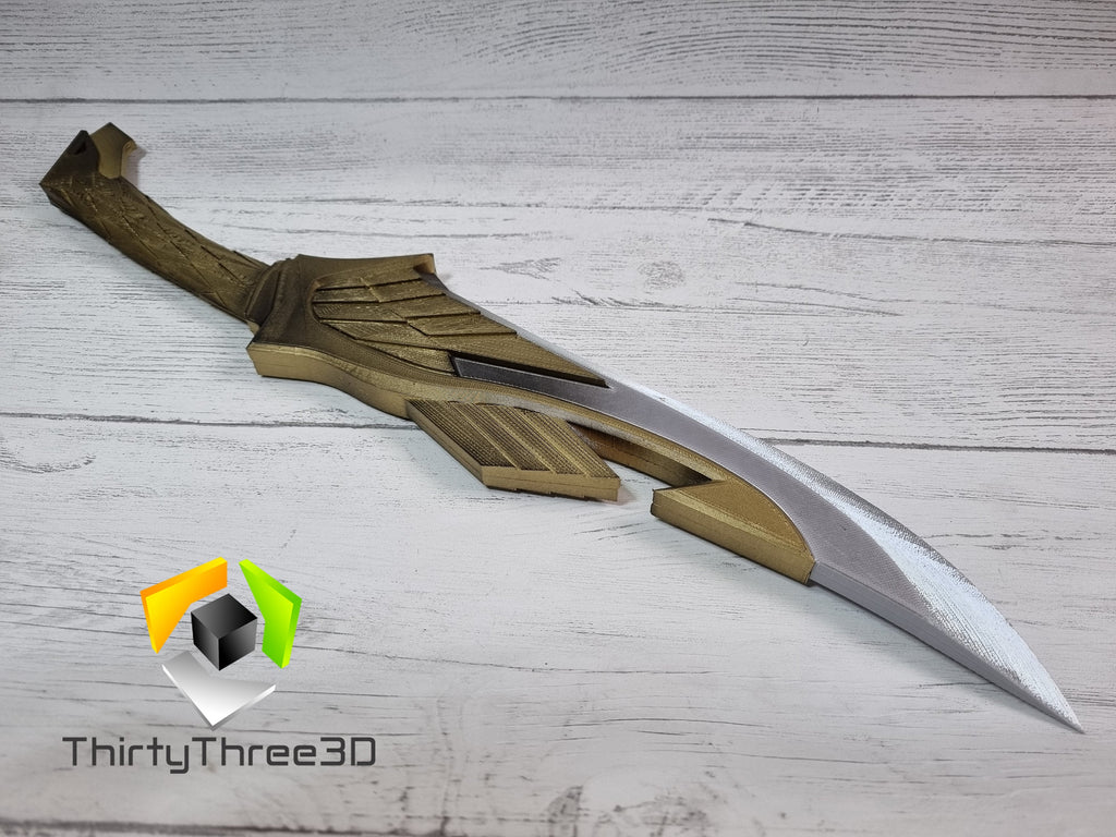 Skyrim Elven Dagger - 3D Printed Replica Prop