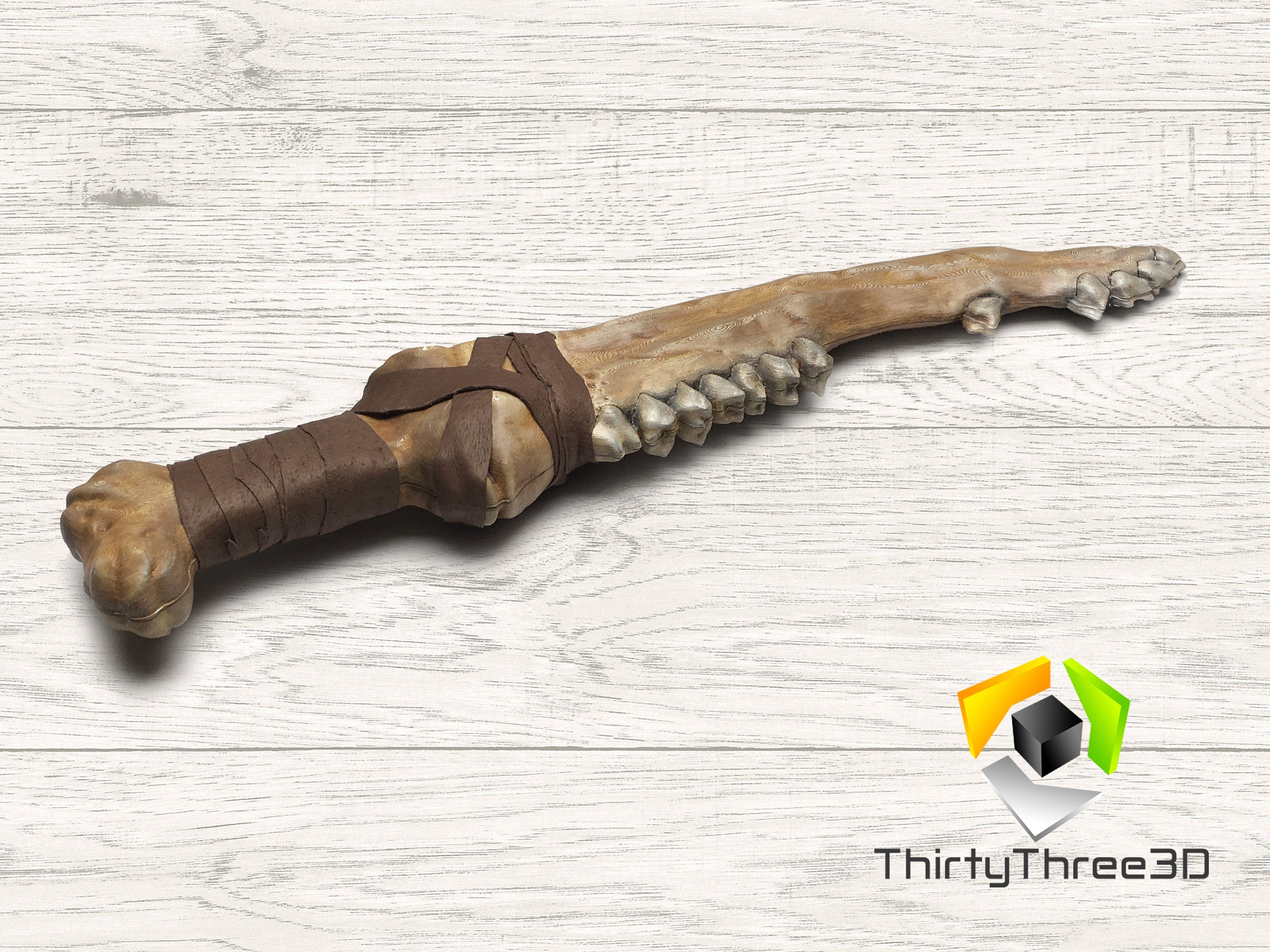 Supernatural First Blade Replica - 3D Printed with Leather Wrap