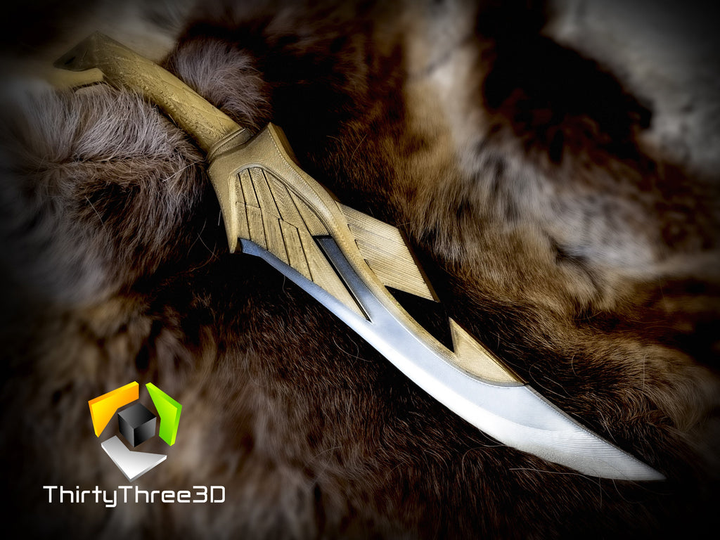 Skyrim Elven Dagger - 3D Printed Replica Prop