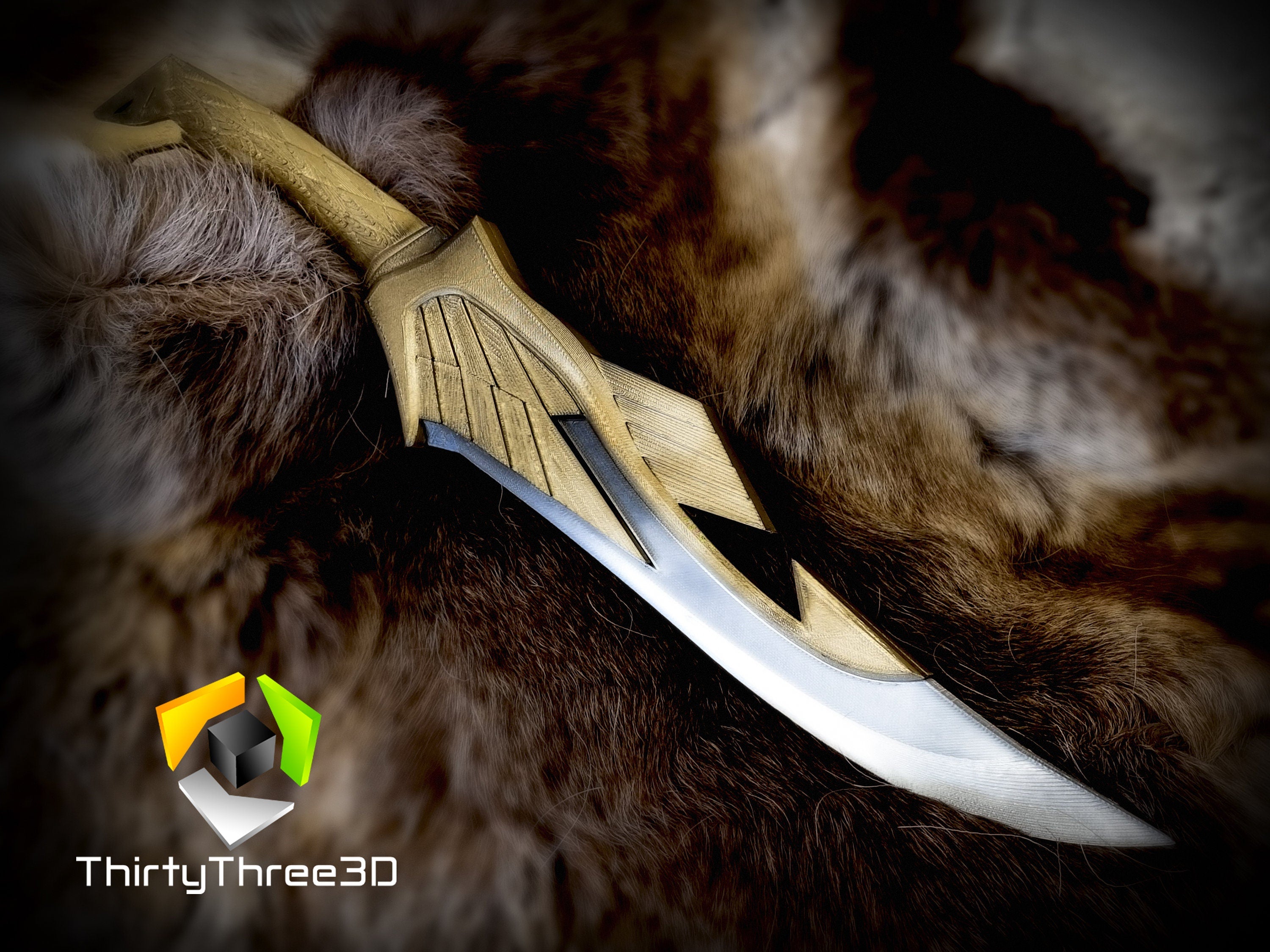 Skyrim Elven Dagger - 3D Printed Replica Prop