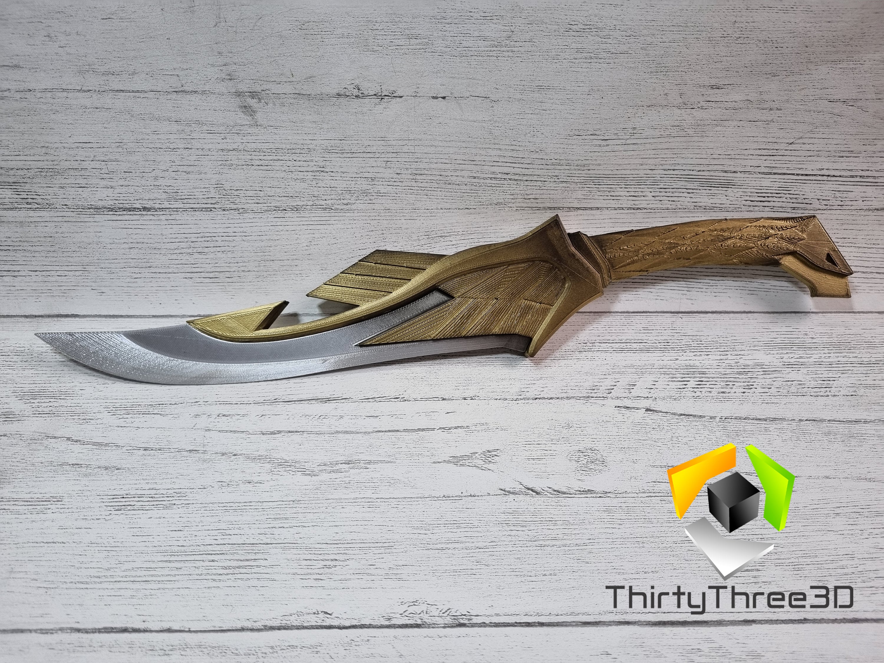 Skyrim Elven Dagger - 3D Printed Replica Prop