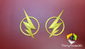 The Flash Helmet Ear Pieces - 3D Printed Lightning Emblems (Pair)