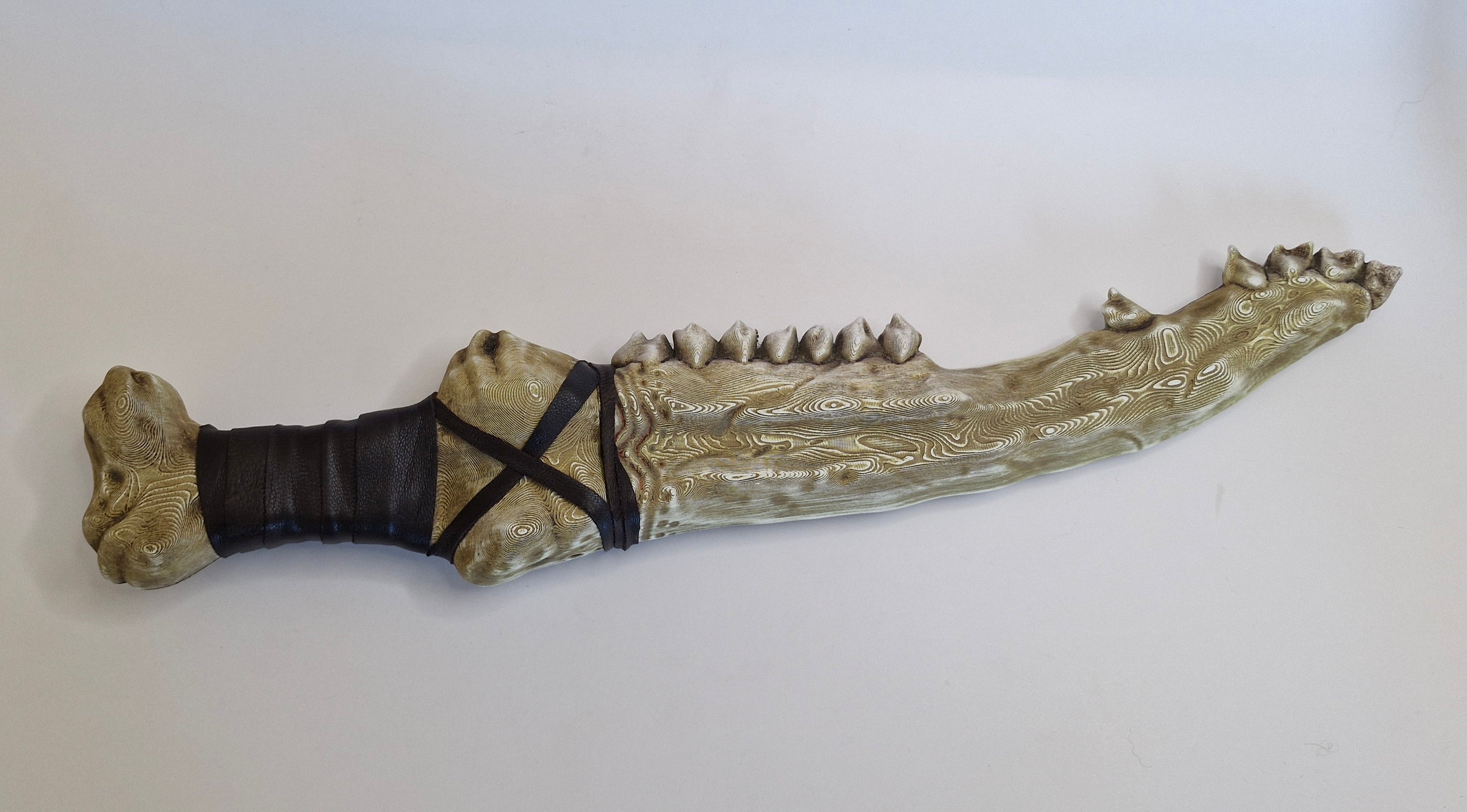 Supernatural First Blade Replica - 3D Printed with Leather Wrap